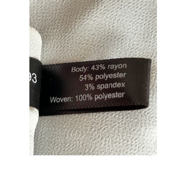 The Limited Top Womens Sz M Grey Split Back Layered Sweater 3/4 Sleeve Pullover - Picture 5 of 9